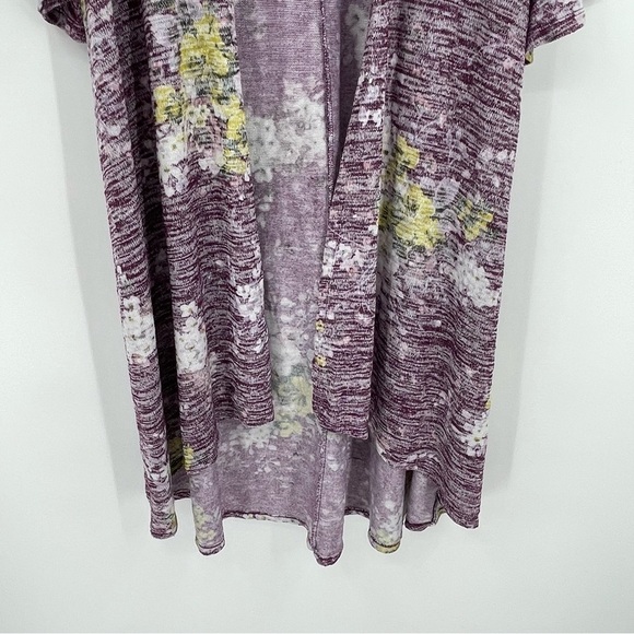 Torrid Hacci Floral HI-LO Kimono Cardigan Purple Size 2 2X Women’s plus duster - Picture 7 of 14